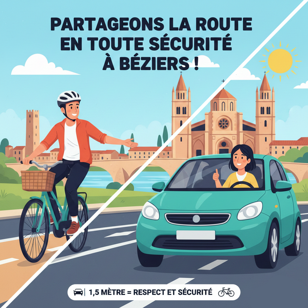 post Partageons la route en toute sécurité à Béziers