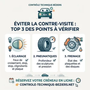 Visibilité, freins, pneus… évitez les pièges de la contre-visite !